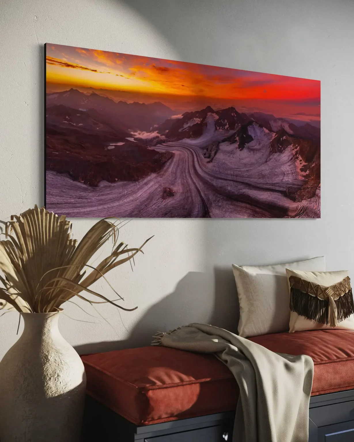 Hochwertiges Wandbild von Philipp Egger mit beeindruckender Naturlandschaft, perfekt für modernes Interior Design, Wanddekoration, Kunstfotografie, Alpen & Naturmotivation.